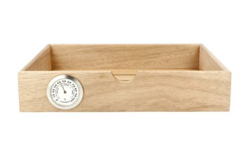 Humidor szekrény 80 szivar részére, 4 fiókkal, üveg ajtós, zárható, külső higrométer, párásító - fekete, Angelo