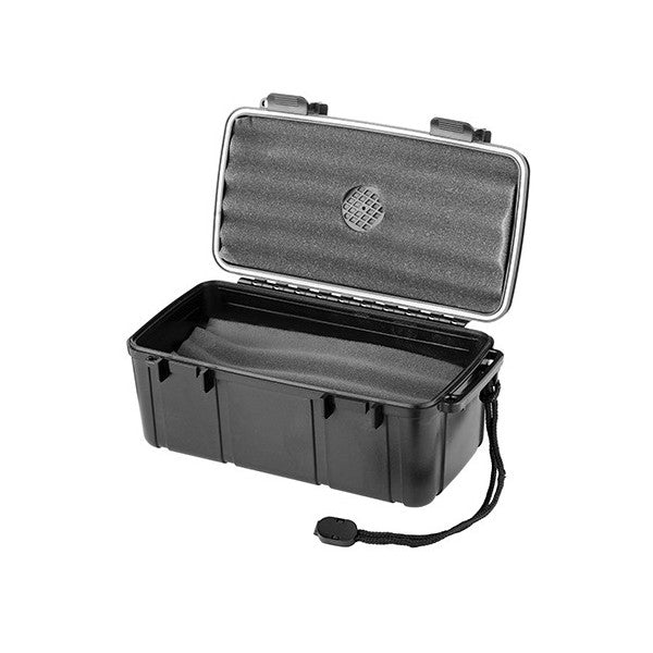 Utazó humidor - 20 szivarnak, párásítóval, fekete - Angelo