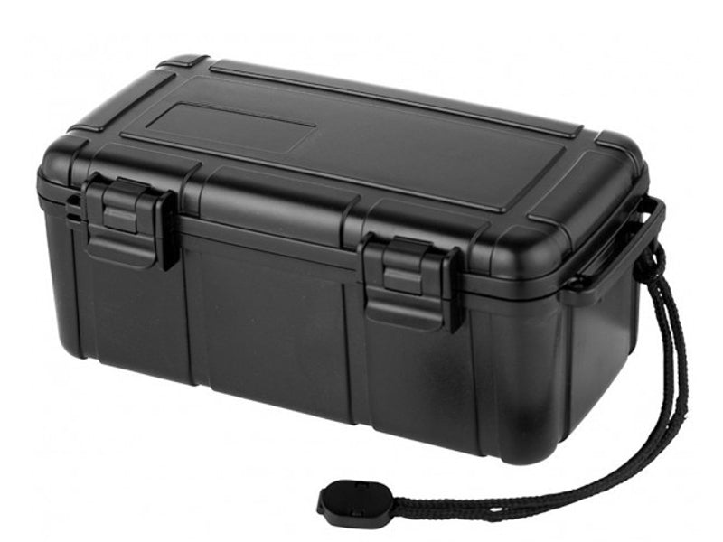 Utazó humidor - 20 szivarnak, párásítóval, fekete - Angelo