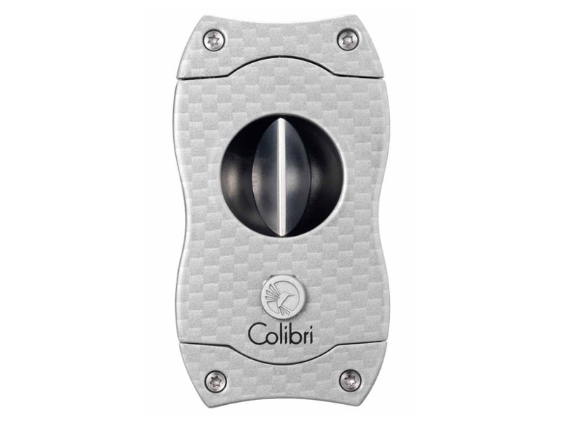 Colibri V-Cut Szivarvágó - carbon/ezüst (23mm)