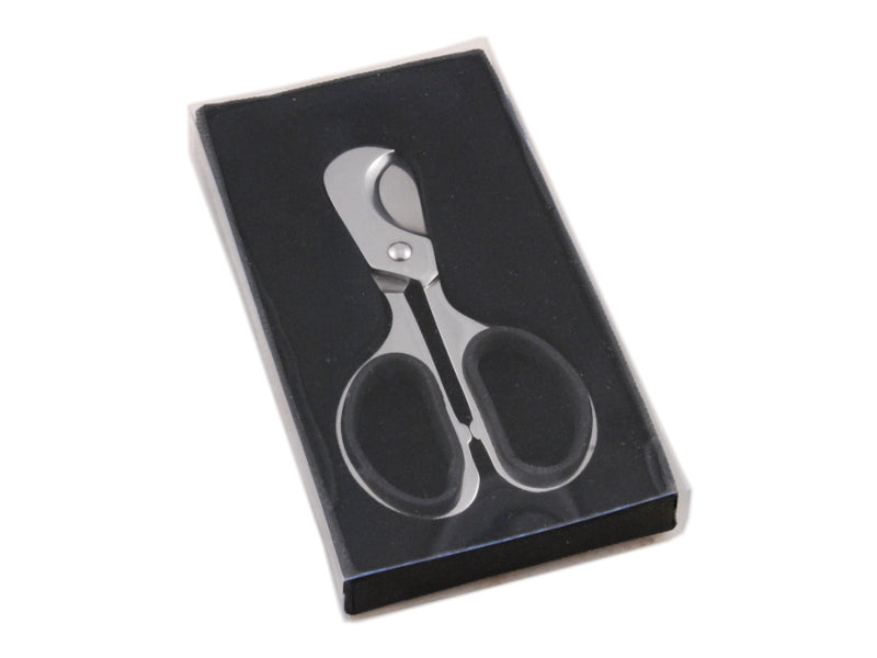 Szivarvágó olló - króm (9,5cm)