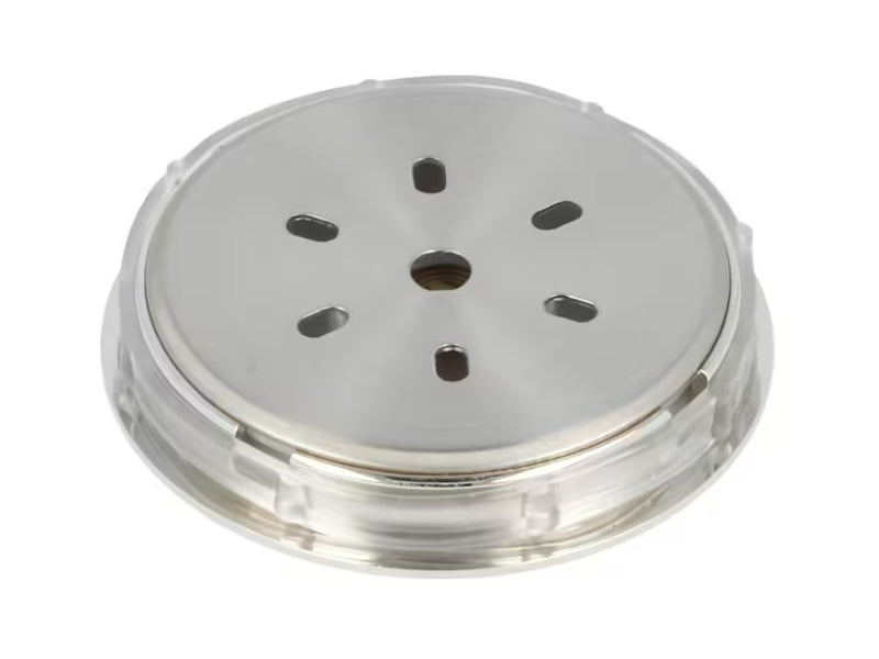 Humidor hygrométer - ezüst színű, fehér hátlappal (5cm)