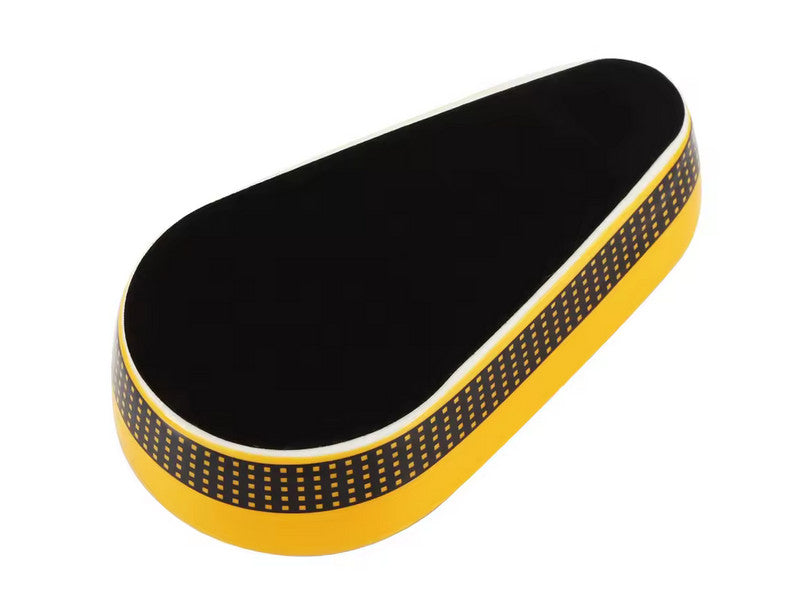 Szivar hamutartó 1 szivarnak - sárga kerámia, ovális