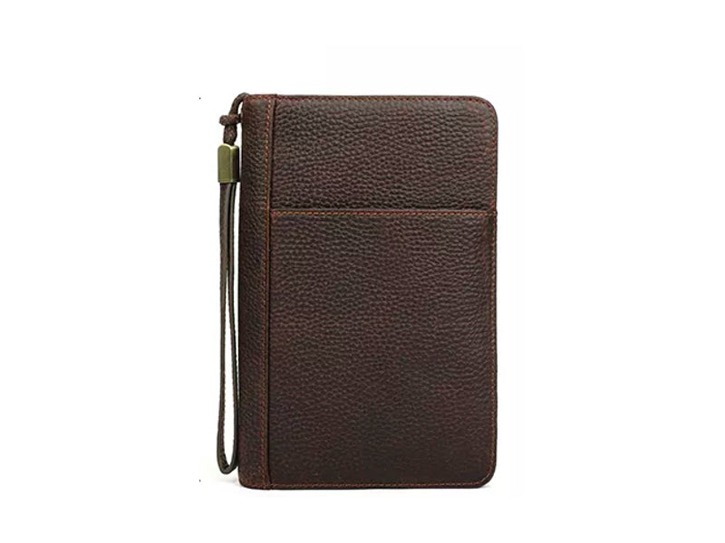 Hordozható szivartartó utazótáska - valódi bőr, kávébarna